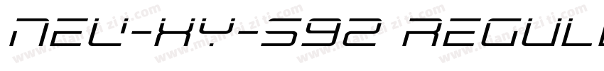 NEU-XY-S92 Regular字体转换